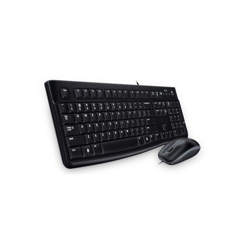 Logitech Desktop MK120 tastiera Mouse incluso USB Arabico Nero