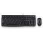 Logitech Desktop MK120 tastiera Mouse incluso USB Arabico Nero