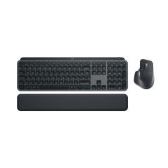 Logitech MX Keys S Combo tastiera Mouse incluso Ufficio RF senza fili + Bluetooth AZERTY Belga Grafite