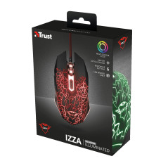 Trust GXT 105 mouse Gaming Ambidestro USB tipo A 2400 DPI