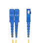 StarTech.com Cavo in fibra ottica duplex monomodale OS2 da LC a SC (UPC) da 10 m, 9/125µm, 100G, Insensibile alla piegatura,