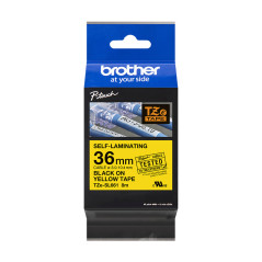 Brother TZE-SL661 nastro per etichettatrice Nero su giallo