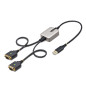 StarTech.com Cavo da USB a seriale a 2 porte da 60 cm, Viti/dadi DB9 intercambiabili, ritenzione COM, USB-A a DB9 RS232, FTDI,