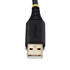 StarTech.com Cavo da USB a seriale a 2 porte da 60 cm, Viti dadi DB9 intercambiabili, ritenzione COM, USB-A a DB9 RS232, FTDI,