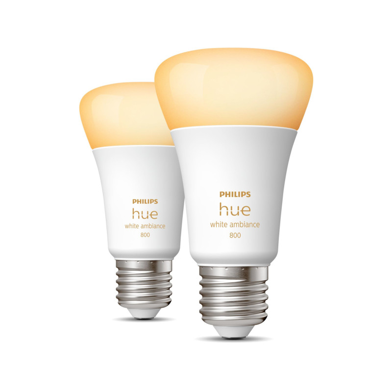 Philips Hue White ambiance 2 Lampadine Smart E27 60 W