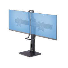 StarTech.com Supporto da Tavolo per Due Monitor- Staffa con barra trasversale per 2 Schermi da 27" VESA 75x75 100x100, altezza