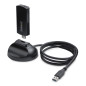 StarTech.com Chiavetta Wi-Fi 6E USB/Dongle per PC Desktop/Laptop, NIC wireless con antenna pieghevole, adattatore WiFi con