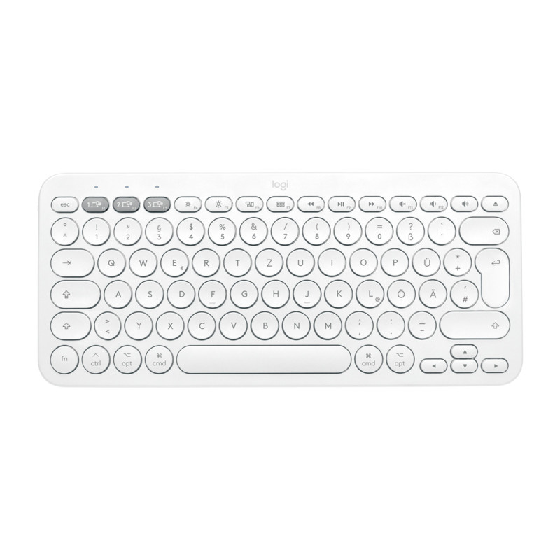 Logitech K380 for Mac Multi-Device Bluetooth Keyboard tastiera Universale QWERTY Spagnolo Bianco