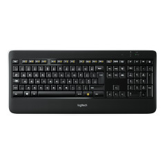 Logitech Wireless Illuminated Keyboard K800 tastiera Ufficio RF Wireless QWERTY Inglese Nero