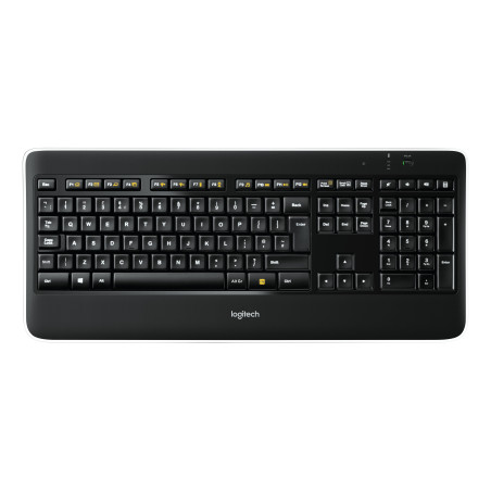 Logitech Wireless Illuminated Keyboard K800 tastiera Ufficio RF Wireless QWERTY Inglese Nero