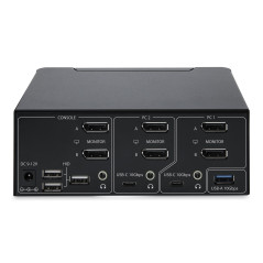 StarTech.com KVM Switch DisplayPort a 2 porte per doppio monitor, 8K 60Hz 4K 144Hz, DP 1.4, 2x USB 10Gbps, 4x USB HID,