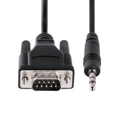 StarTech.com Cavo Seriale DB9 a Jack 3,5 mm da 1m - Adattatore Seriale RS232 9 pin a Jack 3,5 M M per la Configurazione e