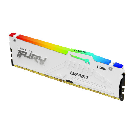 Kingston Technology FURY Beast 64 GB 5600 MT/s DDR5 CL36 DIMM (Kit da 2 moduli) White RGB EXPO