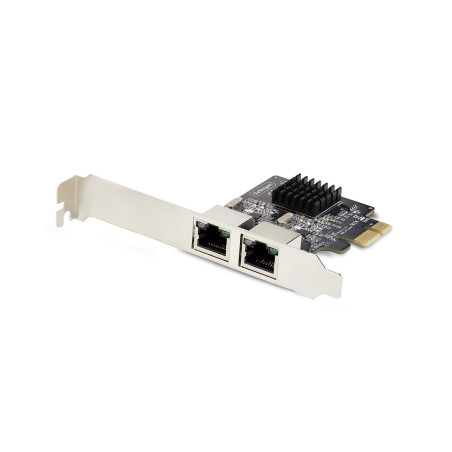 StarTech.com Scheda di rete PCIe Gigabit a 2 porte, adattatore di rete LAN PCI Express da 10 100 1000 Mbps, duplice Realtek