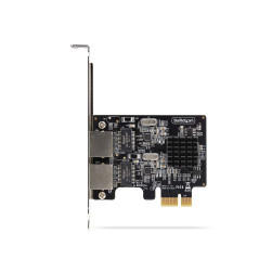 StarTech.com Scheda di rete PCIe Gigabit a 2 porte, adattatore di rete LAN PCI Express da 10 100 1000 Mbps, duplice Realtek