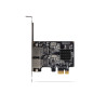 StarTech.com Scheda di rete PCIe Gigabit a 2 porte, adattatore di rete LAN PCI Express da 10/100/1000 Mbps, duplice Realtek