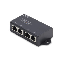 StarTech.com Iniettore PoE+ Midspan a 2 Porte Gigabit - Alimentatore Power Over Ethernet 10 100 1000Mbps, Ripetitore PoE