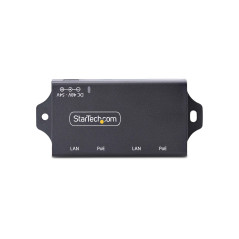 StarTech.com Iniettore PoE+ Midspan a 2 Porte Gigabit - Alimentatore Power Over Ethernet 10 100 1000Mbps, Ripetitore PoE