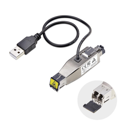 StarTech.com Dongle convertitore multimediale da fibra Gigabit a RJ45 Ethernet, monomodale ottico 10 km multimodale 800 m,