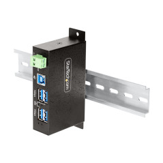 StarTech.com Hub USB gestito a 4 Porte con 4x USB-A, Alloggiamento industriale in metallo resistente, Protezione ESD e contro