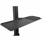 StarTech.com Scrivania sit stand - Postazione di lavoro mobile con supporto per monitor, CPU/PC, ripiano per tastiera -