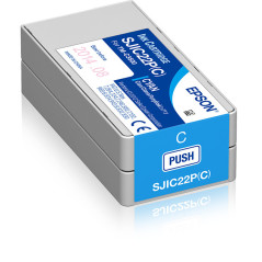 Epson SJIC22P(C)  Ink cartridge for ColorWorks C3500 (Cyan)