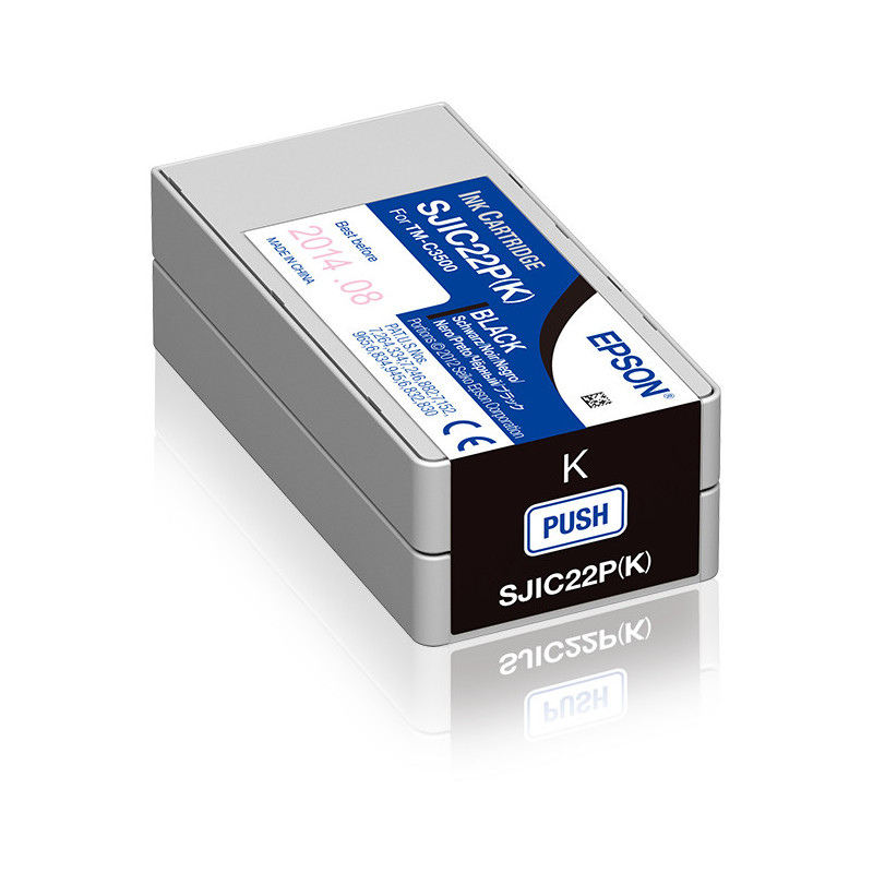 Epson SJIC22P(K): Ink cartridge for ColorWorks C3500 (Black)