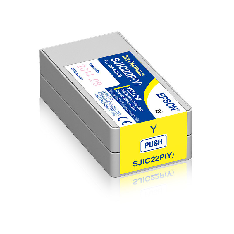 Epson SJIC22P(Y): Ink cartridge for ColorWorks C3500 (yellow)