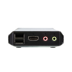 ATEN Switch KVM cablato USB 4K HDMI a 2 porte con selettore porta remota