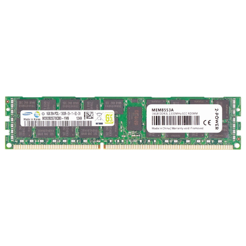 2-Power MEM8553A memoria 16 GB 1 x 16 GB DDR3L 1333 MHz Data Integrity Check (verifica integrità dati)