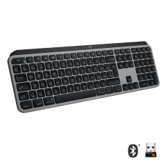 Logitech MX Keys Tastiera Wireless Illuminata Avanzata per Mac, Digitazione Tattile, Tasti Retroilluminati a LED, Bluetooth,