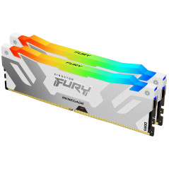 Kingston Technology FURY 32GB 8000MT s DDR5 CL38 DIMM (Kit da 2) Renegade RGB White XMP