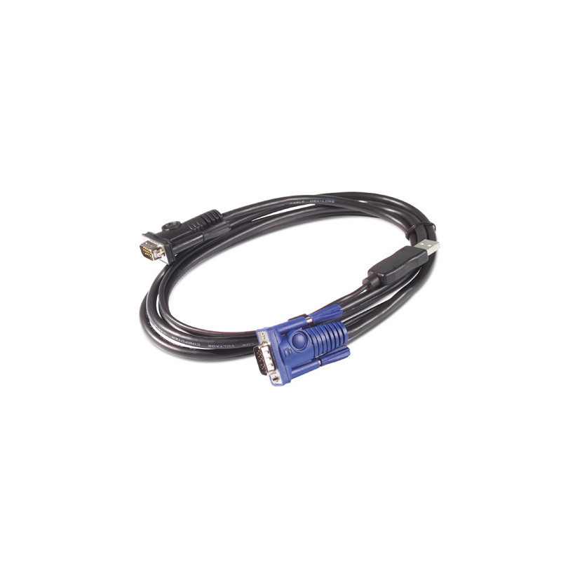 APC KVM USB Cable - 25 ft (7.6 m) cavo per tastiera, video e mouse Nero 7,6 m