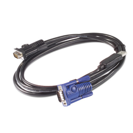 APC KVM USB Cable - 25 ft (7.6 m) cavo per tastiera, video e mouse Nero 7,6 m