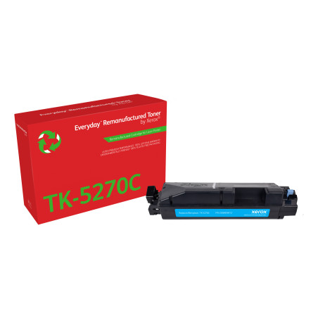 Everyday Rigenerato Toner rigenerato Everyday™ di Xerox Ciano compatibile con Kyocera TK-5270C, Capacità standard