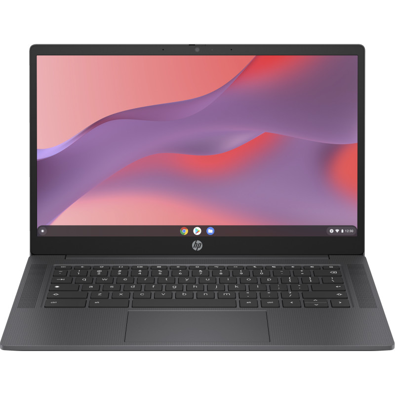 HP Chromebook 14a-nf0011nl Intel® N N100 35,6 cm (14") HD 4 GB LPDDR5-SDRAM 64 GB eMMC Wi-Fi 6E (802.11ax) ChromeOS Grigio