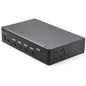 StarTech.com KVM Switch HDMI a 4 porte - Monitor singolo 4K 60Hz Ultra HD HDR - Switch KVM HDMI 2.0 per PC con 2 porte USB 3.0