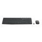 Logitech MK235 tastiera Mouse incluso Casa USB QWERTY US International Grigio