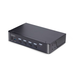 StarTech.com KVM Switch DisplayPort a 4 porte, 8K 60Hz   4K 144Hz, Display singolo, DP 1.4, 2x USB 3.0, 4x USB 2.0 HID,