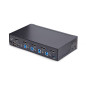 StarTech.com KVM Switch DisplayPort a 4 porte, 8K 60Hz / 4K 144Hz, Display singolo, DP 1.4, 2x USB 3.0, 4x USB 2.0 HID,