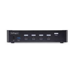 StarTech.com KVM Switch DisplayPort a 4 porte, 8K 60Hz   4K 144Hz, Display singolo, DP 1.4, 2x USB 3.0, 4x USB 2.0 HID,