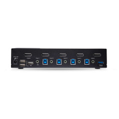 StarTech.com KVM Switch DisplayPort a 4 porte, 8K 60Hz   4K 144Hz, Display singolo, DP 1.4, 2x USB 3.0, 4x USB 2.0 HID,