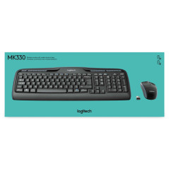 Logitech Wireless Combo MK330 tastiera Mouse incluso Ufficio USB QWERTY US International Nero