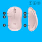 Logitech M220 SILENT Mouse Wireless, 2,4 GHz con Ricevitore USB, Tracciamento Ottico 1000 DPI, Durata Batteria di 18 Mesi,