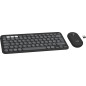 Logitech Pebble 2 Combo tastiera Mouse incluso Universale RF senza fili + Bluetooth QWERTY Danese, Finlandese, Norvegese,