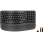 Logitech Wave Keys for Business tastiera Ufficio RF senza fili + Bluetooth QWERTY Spagnolo Grafite