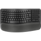 Logitech Wave Keys tastiera Ufficio RF senza fili + Bluetooth QWERTZ Ceco Grafite