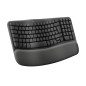 Logitech Wave Keys tastiera Ufficio RF senza fili + Bluetooth AZERTY Belga Grafite