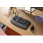 Logitech Wave Keys tastiera Ufficio RF senza fili + Bluetooth AZERTY Belga Grafite