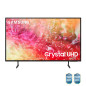 Samsung TV Crystal UHD 4K 50” UE50DU7170UXZT Smart TV Wi-Fi Black 2024, Processore Crystal 4K, 4K Upscaling, Slim Look Design,